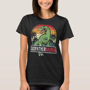 Mens Godfathersaurus Rex Dinosaur Godfather Saurus T-Shirt