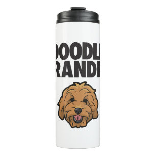 Mens Goldendoodle Grandpa Doodle Papa Cute Goldend Thermal Tumbler