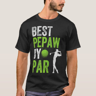 Mens Golf Best Pepaw By Par Grandpa Golfer Father' T-Shirt