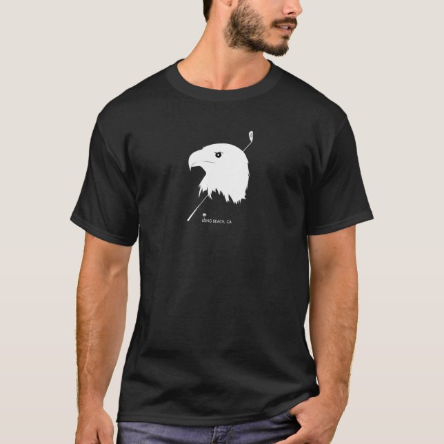 Men's Golf Eagle Cool Casual Short Sleeve Fun T-Shirt (Front)