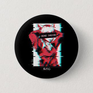Mens Government Agencyd Inside Anime Girl Japanese 2 Inch Round Button
