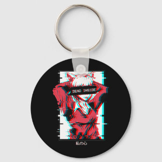Mens Government Agencyd Inside Anime Girl Japanese Keychain