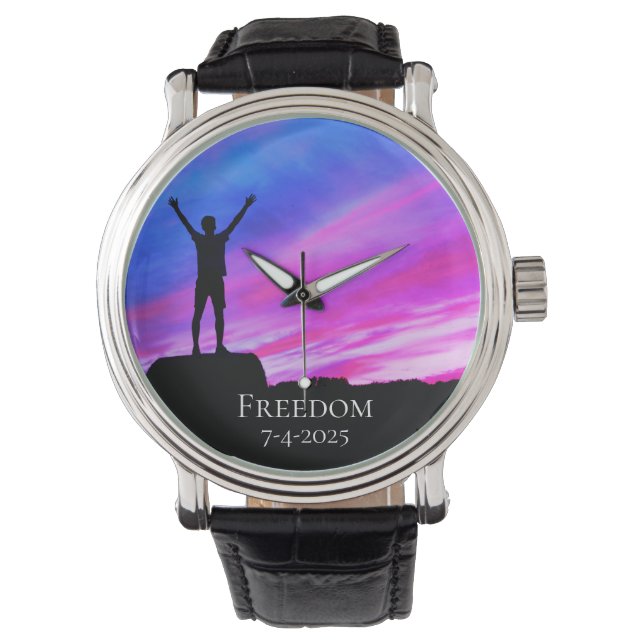 *~* Men's Graduation Retirement Award Freedom Watch (Front)