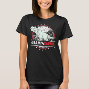 Mens Grampa Idea From Grandchildren Men Trex Gramp T-Shirt