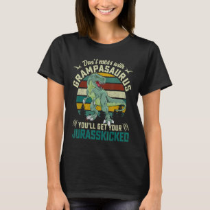 Mens Grampa Rex Saurus Dinosaurs Family Matching F T-Shirt