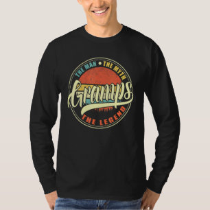 Mens Gramps The Man The Myth The Legend Vintage Re T-Shirt