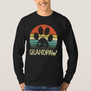 Mens Grand Paw Grandpa Grandpaw Dog Dad Puppy Fath T-Shirt