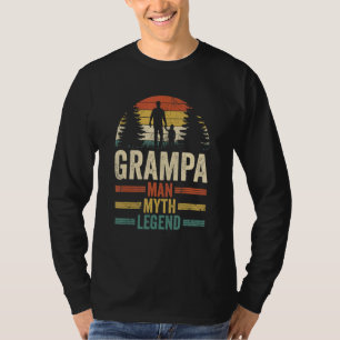 Mens Grandad Grandfather Grampa Man Myth Legend Fa T-Shirt