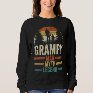 Mens Grandad Grandfather Grampy Man Myth Legend Fa Sweatshirt