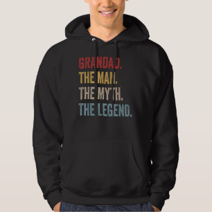 Mens Grandad The Man The Myth The Legend Father's  Hoodie