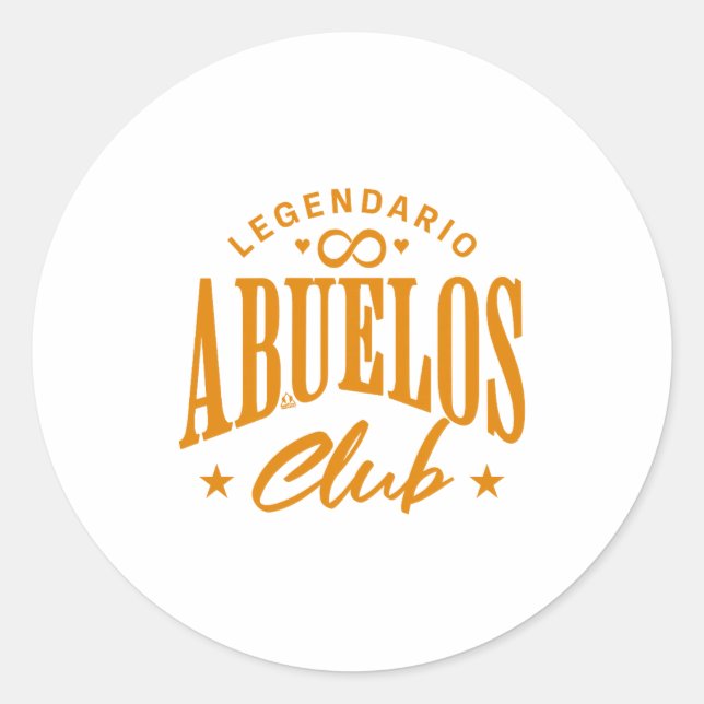 Mens Grandfathers' Pride - Club Legendario De Los  Classic Round Sticker (Front)