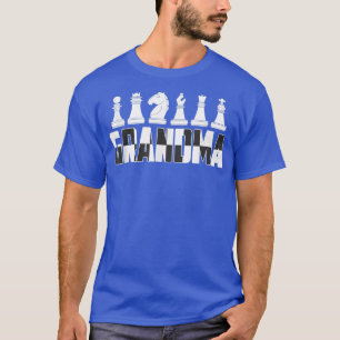 Mens Grandma Chess Board Game Player Mom T-Shirt