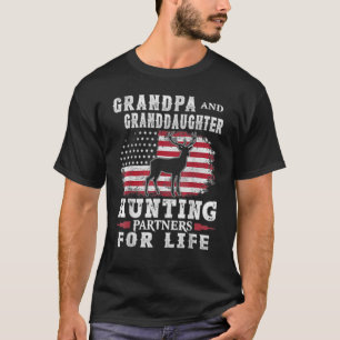 Mens Grandpa And Granddaughter Hunting Partners Am T-Shirt