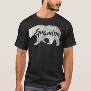Men's Grandpa Bear  Awesome Camping Gramps Tee 
