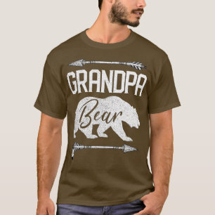 Mens Grandpa Bear Funny Fathers Day Gift Papa Best T-Shirt