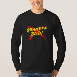 Mens Grandpa Bod Weightlifter Gag Exercise Gym Gra T-Shirt