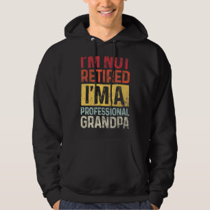 Mens Grandpa  For Men  Fathers Day Retired Grandpa Hoodie