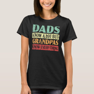 Mens Grandpa Knows Everything Grandfather Grandad T-Shirt