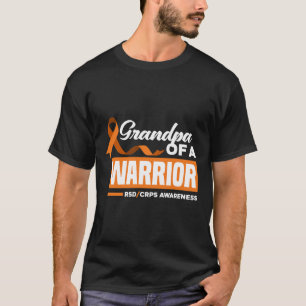 Mens Grandpa Of A Warrior Support Supporter Rsd Cr T-Shirt