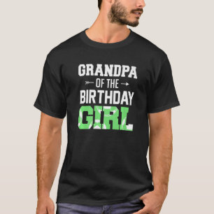 Mens Grandpa Of The Birthday Girl Soccer Grandpa F T-Shirt