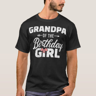 Mens Grandpa of the birthday granddaughter girl T-Shirt
