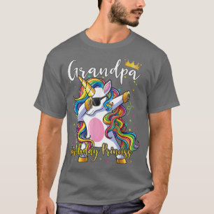 Mens Grandpa of the Birthday Princess Shirt Unicor