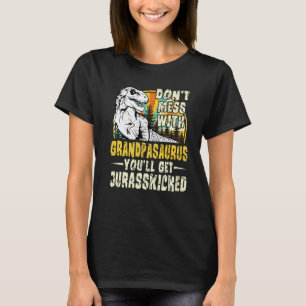 Mens Grandpa Rex Saurus Papasaurus Dinosaurs Men F T-Shirt