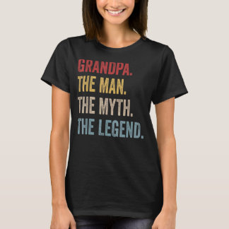 Mens Grandpa The Man The Myth The Legend Men  Fath T-Shirt