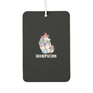 Mens Grandpacorn Unicorn Grandpa And Grandson Air Freshener