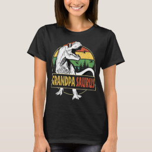 Mens Grandpasaurus Rex Dinosaur  Grandpa Saurus Fa T-Shirt