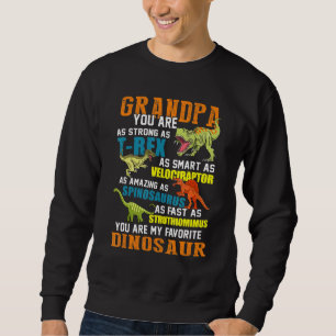 Mens Grandpasaurus T Rex Dinosaur Grandpa Saurus F Sweatshirt