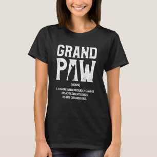 Mens Grandpaw Dog Grandpa Animal Dogs Grandfather T-Shirt