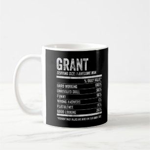 Mens Grant Nutrition Personalized Name Shirt Funny Coffee Mug