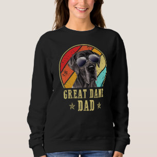 Mens Great Dane Dad Funny Dog Sunglasses Vintage G Sweatshirt