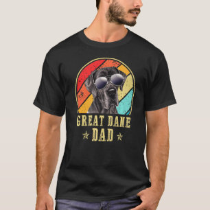 Mens Great Dane Dad Funny Dog Sunglasses Vintage G T-Shirt