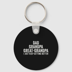 Mens Great Grandpa Shirt Man Daddy Funny Fathers D Keychain