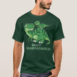 Mens Great Grandpasaurus Grandpa Saurus Dinosaur T-Shirt