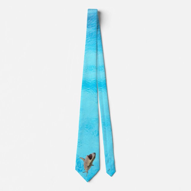 Mens Great White Shark  Tie (Front)