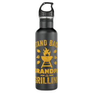Mens Grill Master Shirts Grandpa Grilling Funny BB 710 Ml Water Bottle