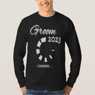 Mens Groom 2023 loading for wedding or bachelor pa T-Shirt