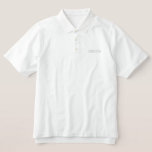Mens Groom Classic Polo Shirt<br><div class="desc">Classic polo shirt for the Groom is shown in Red with White embroidered letters.
Customize this shirt or buy as is.</div>