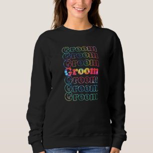 Mens Groom Cool Vintage Inspired Wedding Bachelor Sweatshirt