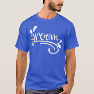Mens Groom Cute Engagement Matching Newlyweds Bach T-Shirt