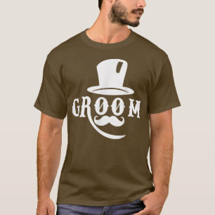 Mens Groom Hat Cute Engagement Wedding Bachelor Pa T-Shirt