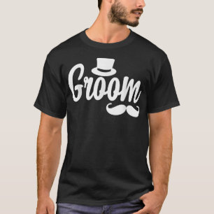 Mens Groom Hat Cute Engagement Wedding Bachelor Pa T-Shirt