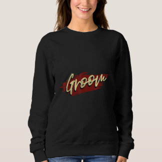 Mens Groom   Retro Bachelor Party Sweatshirt