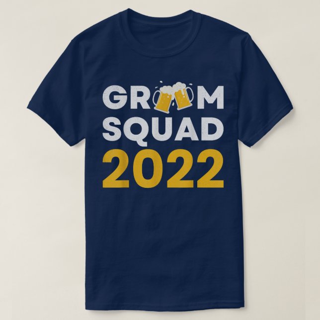 Mens Groom Squad Bachelor Party Drinking Team Groo T-Shirt (Design Front)