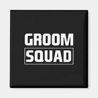 Mens groom squad groomsmen team group bachelor magnet
