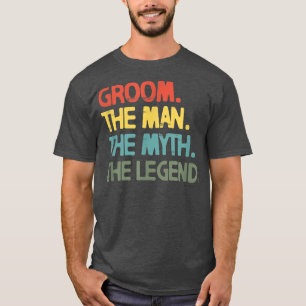 Mens Groom Wedding Bachelor Party Retro Vintage  T-Shirt