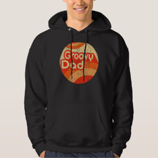 Mens Groovy Dad 70s Aesthetic Nostalgia 1970's Ret Hoodie